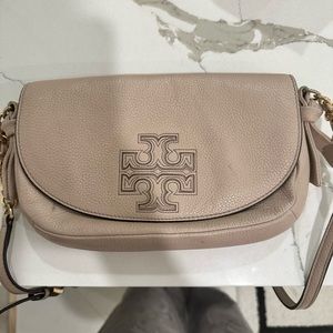 Tory Burch Harper Crossbody-Beige/light pink color